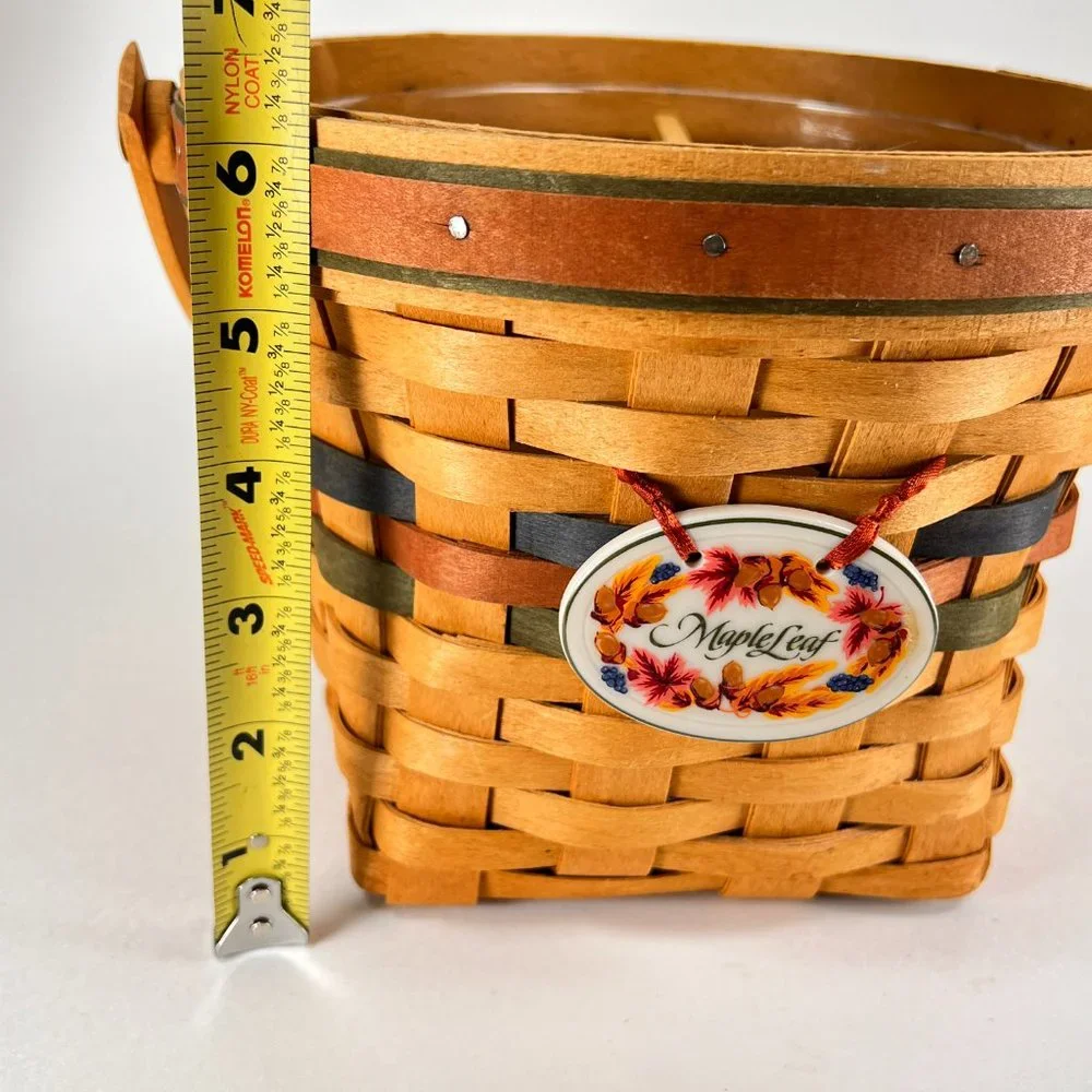 Vtg Longaberger Basket Maple Leaf Shades of Autumn Divider Protector 90s
